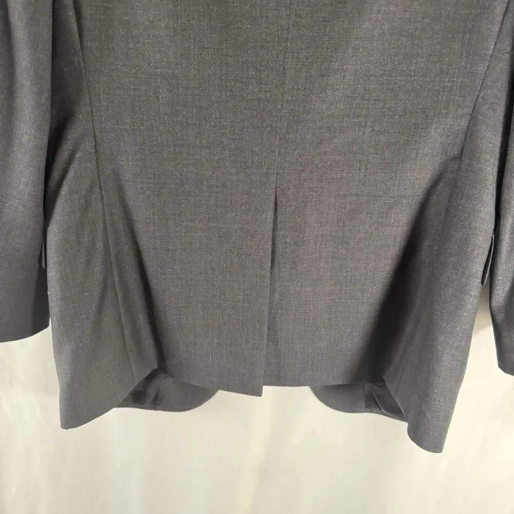 Brooks Brothers 100% Wool Blazer Men's 39 Grey 2 Button Front Inner Pockets